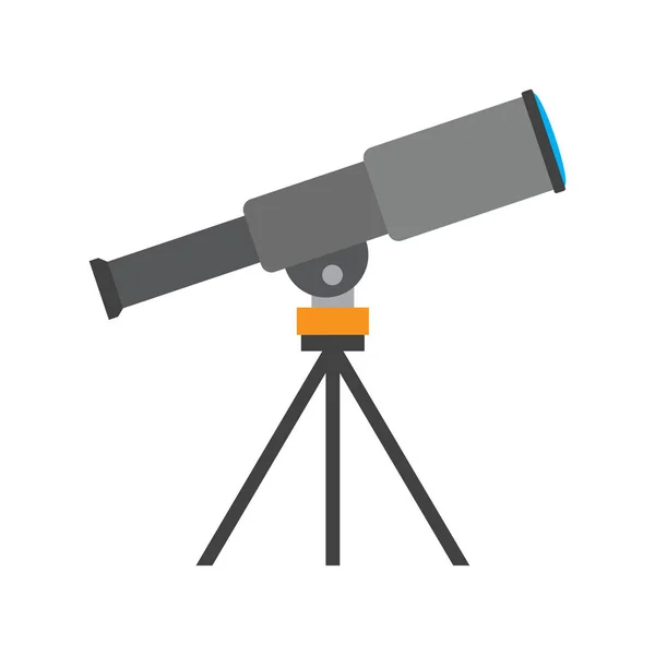 Телескоп изолирован на белом фоне — стоковый вектор
