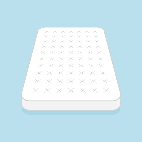 Plain white mattress. — Stock Vector