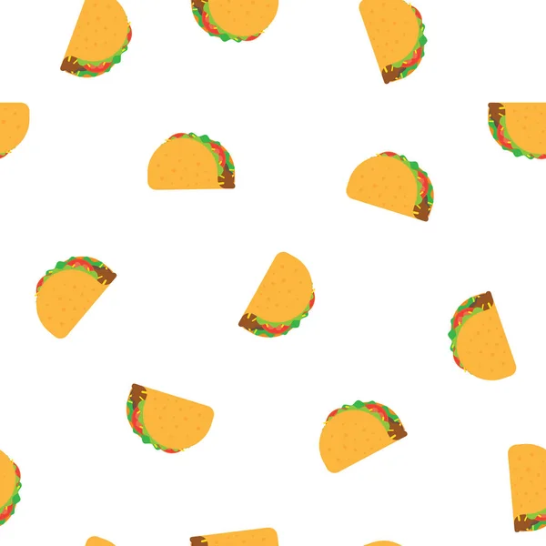 Tacos sömlös vektor mönster — Stock vektor