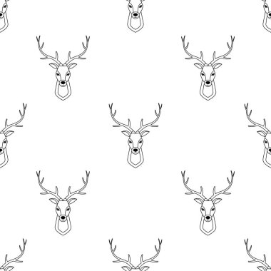 Geyik kafası ile Seamless Modeli