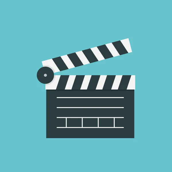 Filmklapper pictogram vector — Stockvector