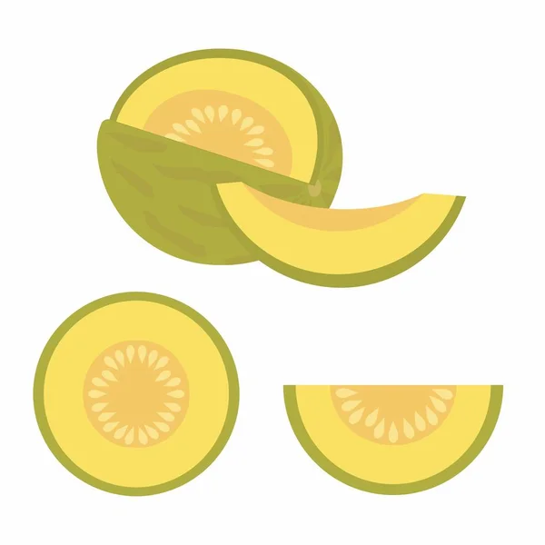 Ensemble de melons — Image vectorielle