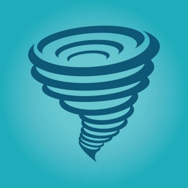 Kasırga kutsal kişilerin resmi, vektör çizim.