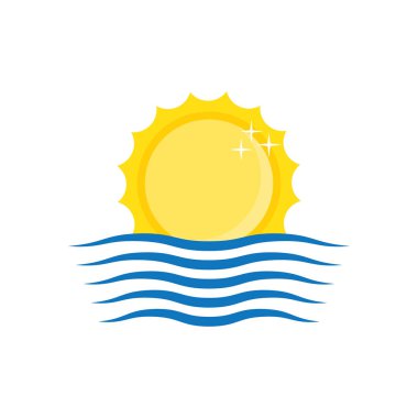 Güneş ve dalga simgesi