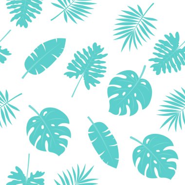 Tropik yapraklar pürüzsüz desen.