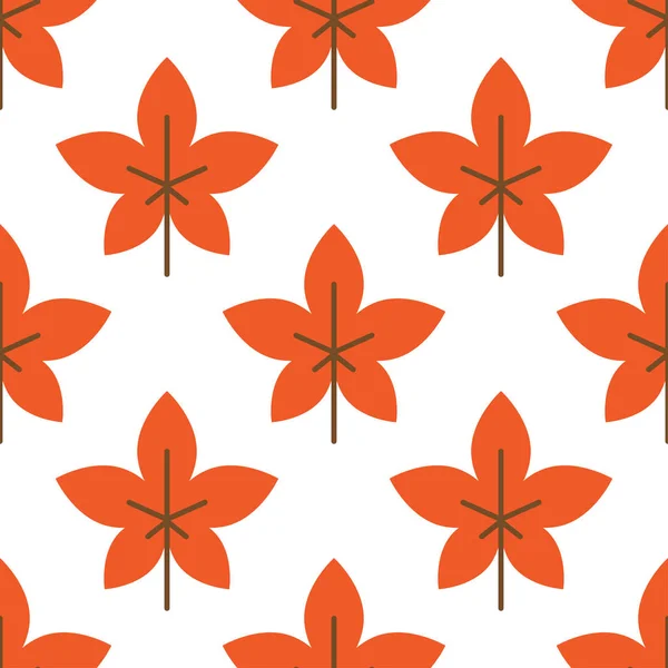 원활한 양식된 잎 패턴. — 스톡 벡터