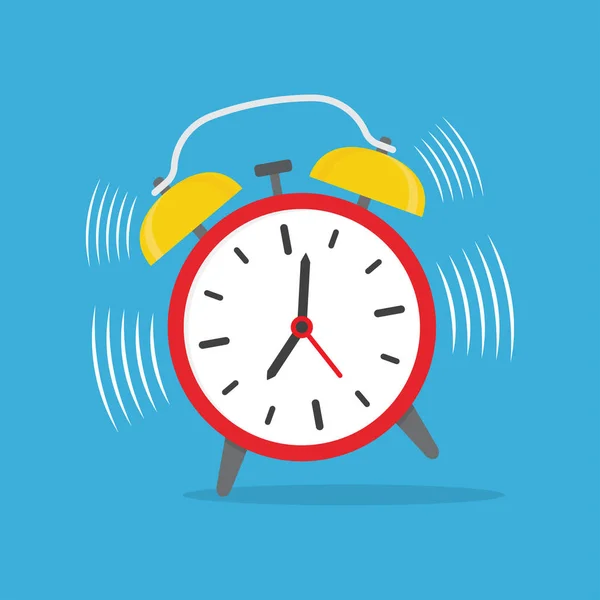 Reloj despertador zumbido. — Vector de stock