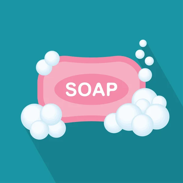 肥皂平面图标 — 图库矢量图片