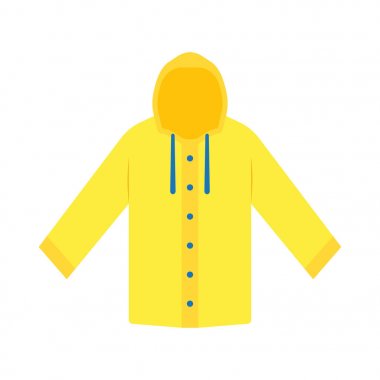 Sarı yağmurluk su geçirmez kıyafet