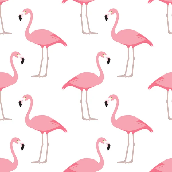 Nahtloses Flamingo-Muster — Stockvektor