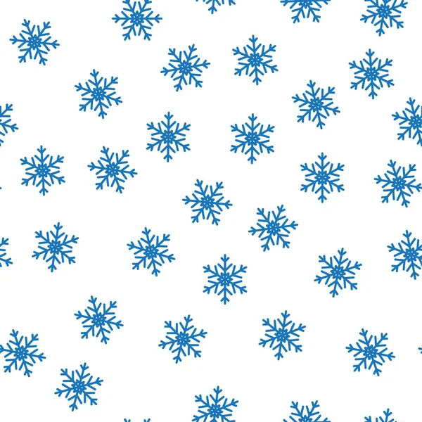 Joulun saumaton kuvio lumihiutaleilla — vektorikuva