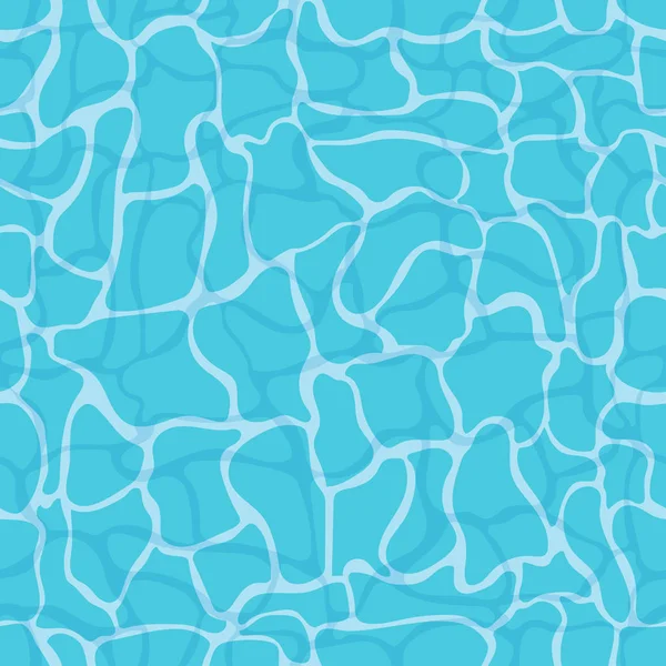 Μπλε λαμπερό φόντο επιφάνειας νερού — Διανυσματικό Αρχείο