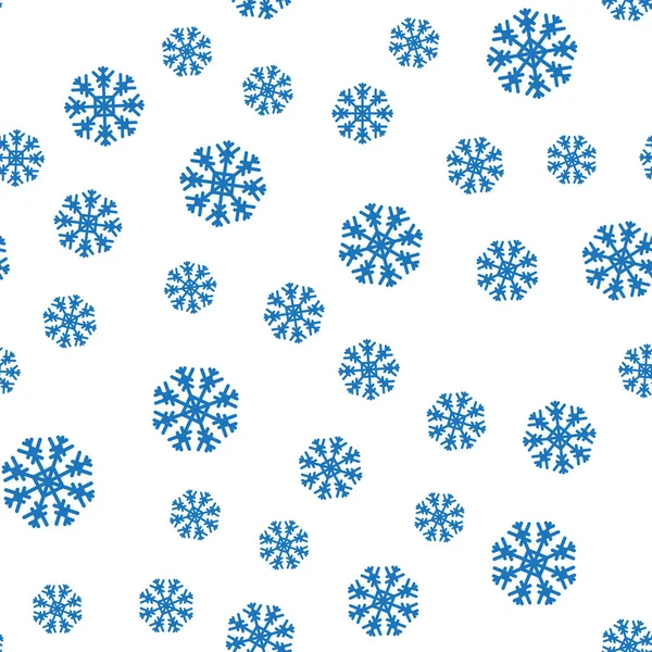Vektor karácsonyi Seamless Pattern a hópelyhek — Stock Vector