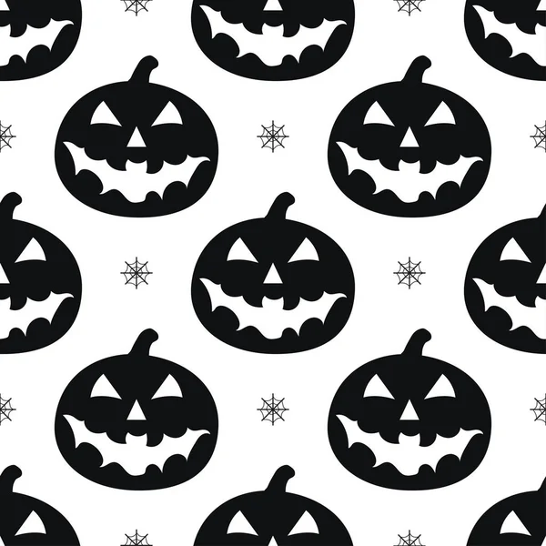 Modèle avec pumkins noirs — Image vectorielle