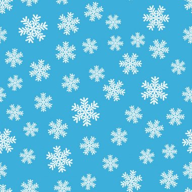 kar taneleri ile Noel Dikişsiz desen vektör