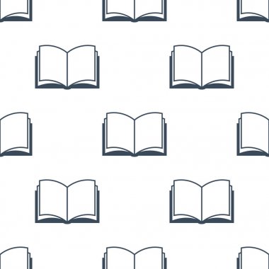 Açık kitap seamless modeli