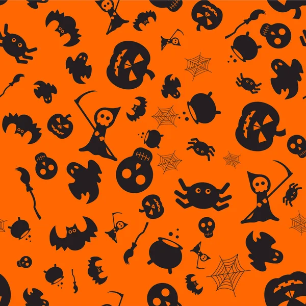 Halloween oranje patroon — Stockvector