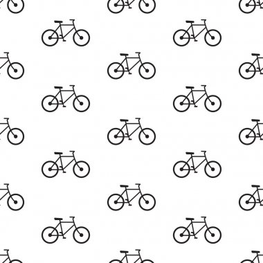 Bisiklet seamless modeli siyah