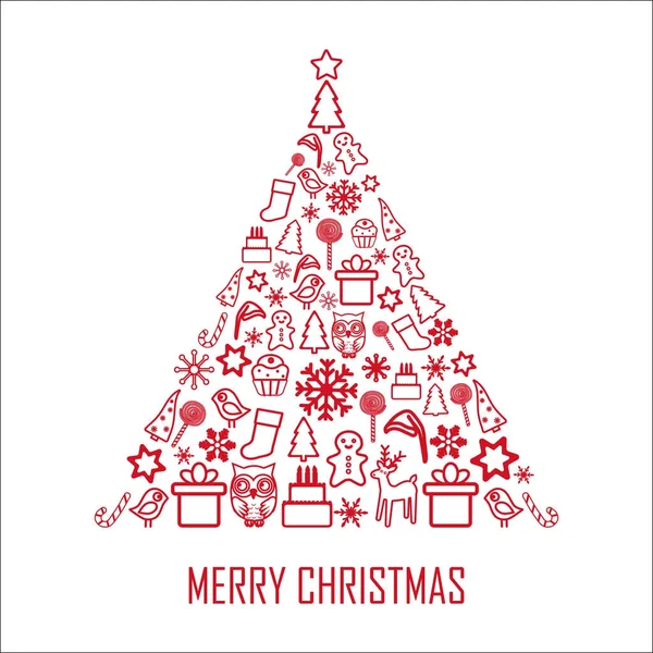 Kartkę z życzeniami Christmas 2 — Wektor stockowy