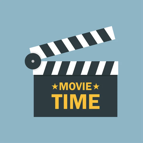 Concepto de tiempo de cine y cine — Vector de stock