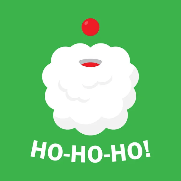 Christmas background with Santa Claus. Ho Ho Ho. — Stock Vector