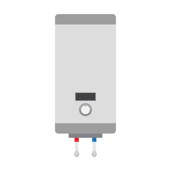 Elektrisk varmvattenberedare. Panna i platt stil — Stock vektor