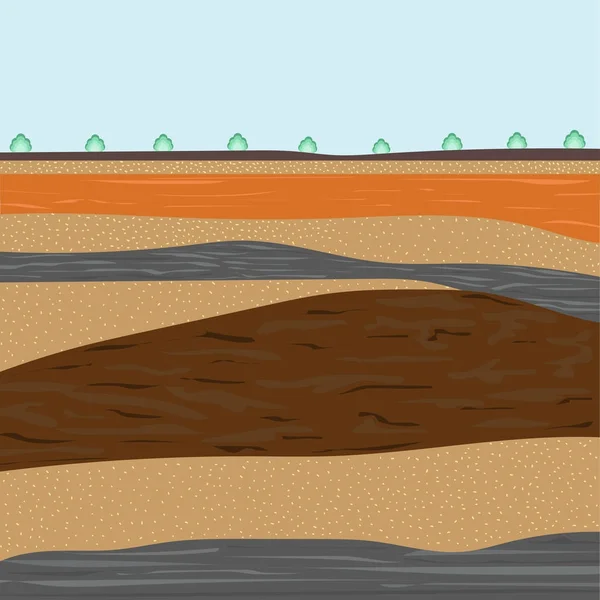 Couches de sol pour la construction — Image vectorielle