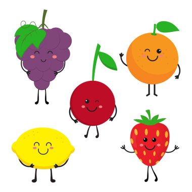 çizgi film meyve ile ayarla