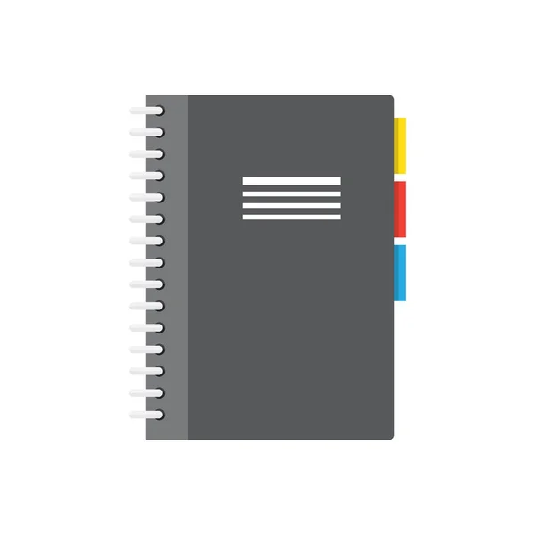 Planners notebook organizador vetor ícone — Vetor de Stock