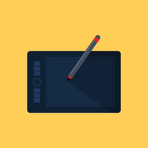 Graphic Tablet Vector Icon — Stock Vector