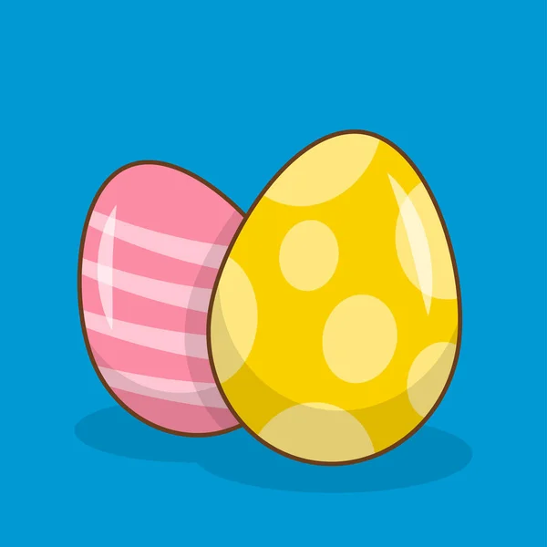 Easter eggs icons. Vector illustration. — Stock Vector