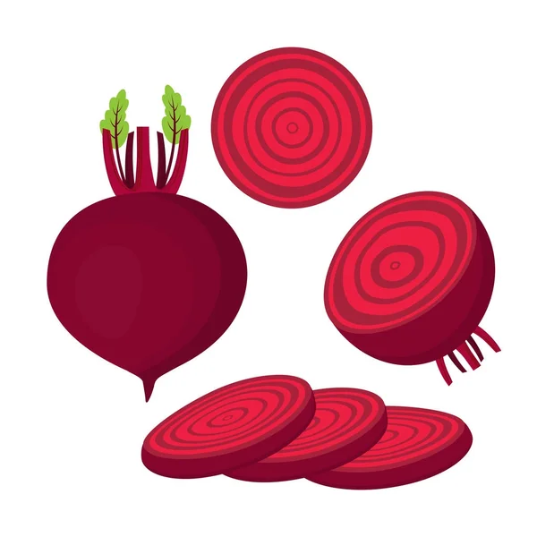 Set with beet — Stock Vector