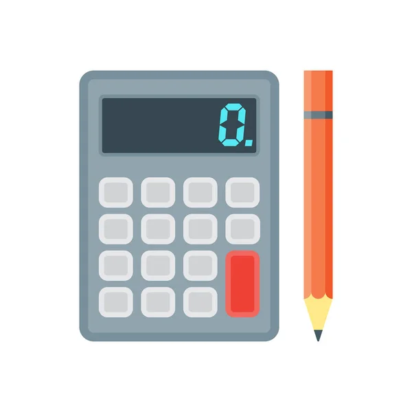Pénzügyi számológép ikon. vektoros illusztráció — Stock Vector