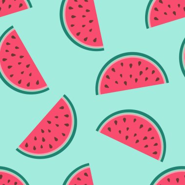 Karpuz dilimleriyle kusursuz desen