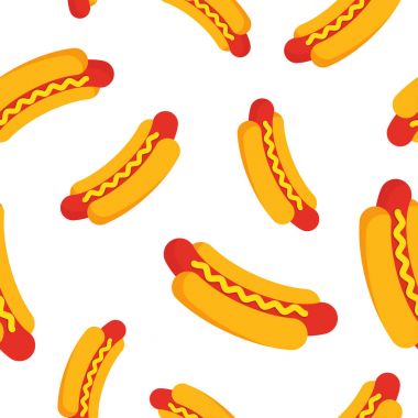 Sosisli sandviç seamless modeli