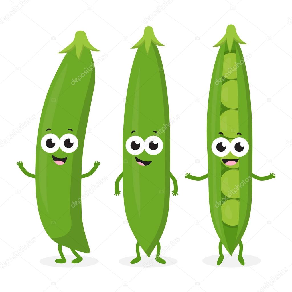 Tre piselli divertenti - Grafica Vettoriale © Makc76 180271348