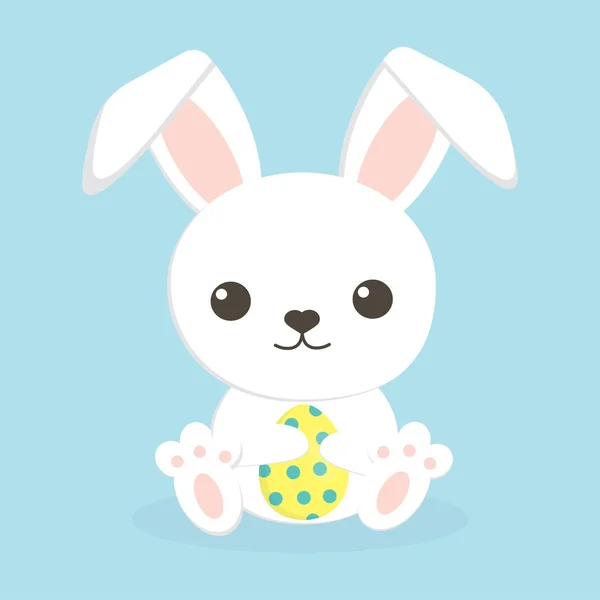 Velikonoční zajíček a vejce — Stockový vektor