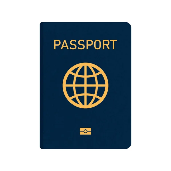Vektor internationaler Pass mit biometrischen Daten. — Stockvektor