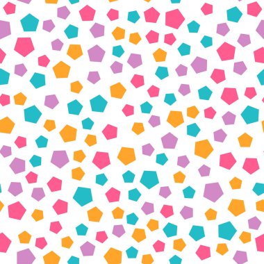 Pentagon ile vektör kesintisiz geometrik desen