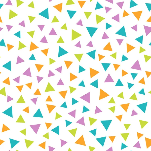 Patrón geométrico sin costura vectorial con triángulos — Vector de stock