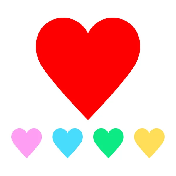 Valentine hjärta symboler. Vektor — Stock vektor