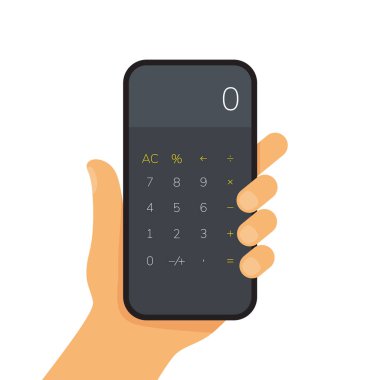 Senin telefon elinde hesap makinesi app.