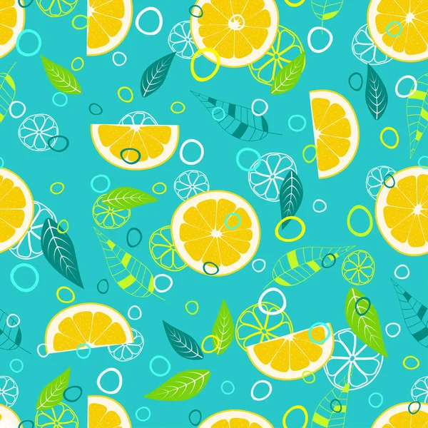 Patrón de mezcla de frutas 3 — Vector de stock