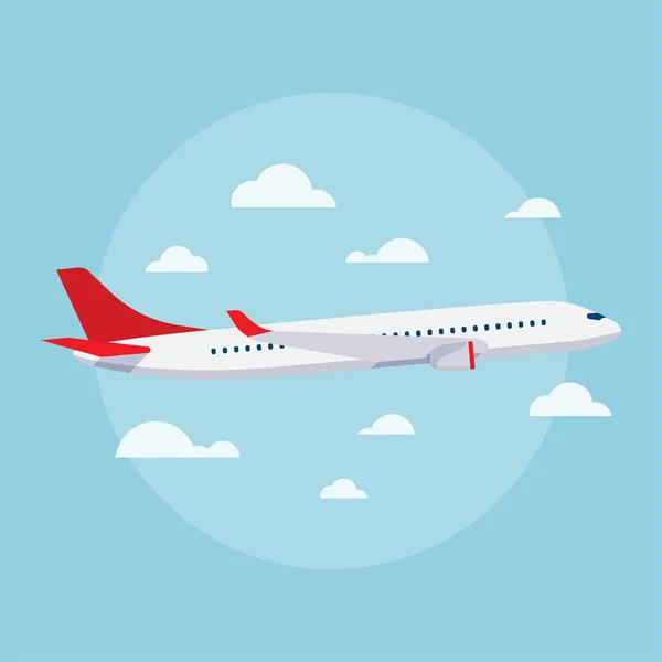 Illustrations plates vectorielles d'avions — Image vectorielle