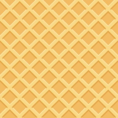 Waffle kusursuz desen. Vektör illüstrasyonu