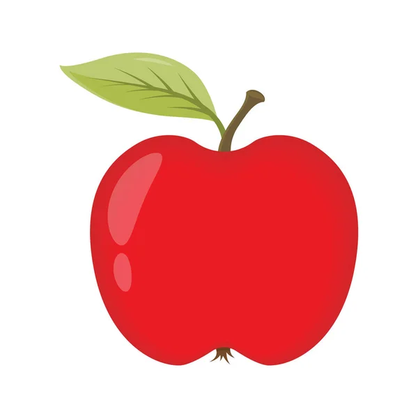 Rött äpple ikonen. Vektor — Stock vektor