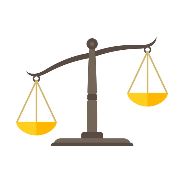 Знак "Весы справедливости" . — стоковый вектор