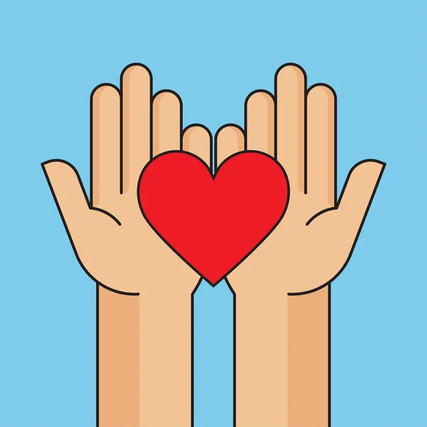 Spenden Sie und teilen Sie Ihre Liebe zu armen Menschen — Stockvektor