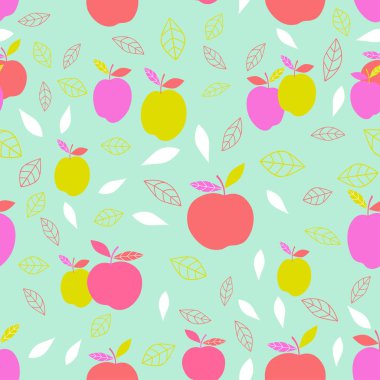 apple ile soyut desen