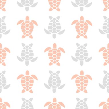 pembe ve gri kaplumbağaları ile desen